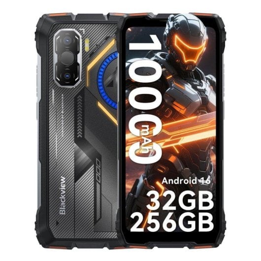 Blackview Rock 3 4G 8GB 256GB Naranja 6.78" Rugerizado