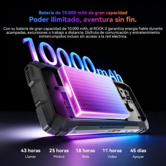 Blackview Rock 3 4G 8GB 256GB 6.78" Negro