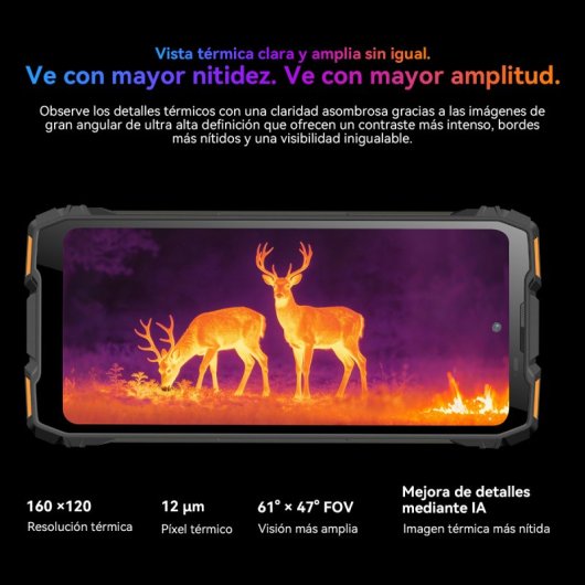 Blackview Rock 3 4G 8GB 256GB 6.78" Naranja