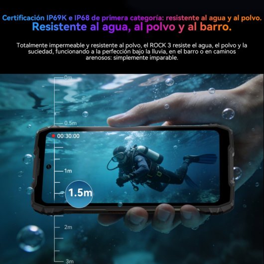 Blackview Rock 3 4G 8GB 256GB 6.78" Naranja