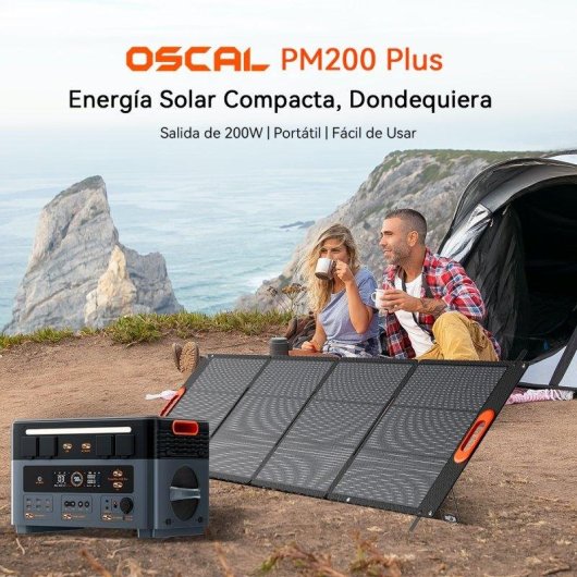 Panneau Solaire OSCAL PM200 Plus 200W 5 Connecteurs MC-4 Résistance IP67