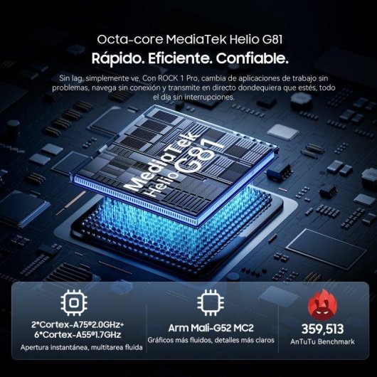 Blackview Rock 1 Pro 4G 8GB 6.56" 256GB Negro batería 15000mAh