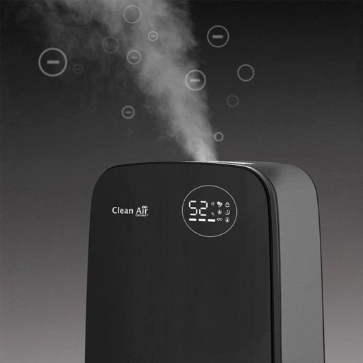 Umidificatore Clean Air Optima CA-606B Ionizzatore Nebulizzazione Fredda Calda 65m2