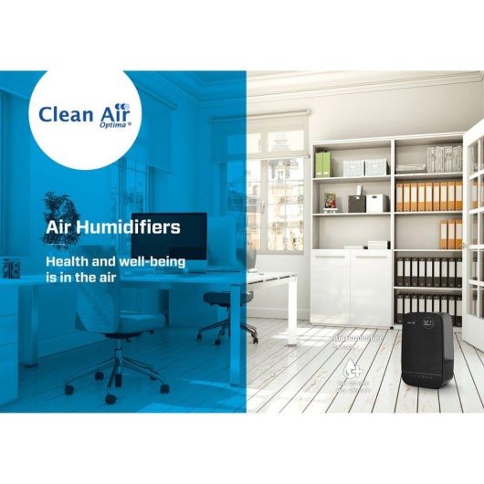Umidificatore Clean Air Optima CA-606B Ionizzatore Nebulizzazione Fredda Calda 65m2