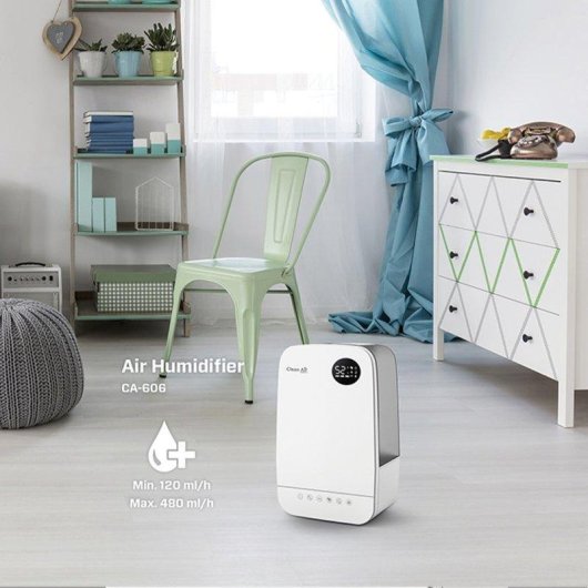 Umidificatore Clean Air Optima CA-606 Ionizzatore Ultrasuoni 65m² LCD