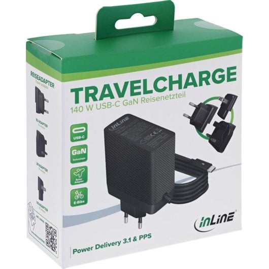 Ladegerät InLine 31516C 140W GaN Power Delivery 3.1 USB-C Universal