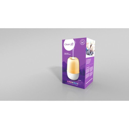 Difusor de Aroma Clean Air Optima AD-301 Ultrasons LED 0,13L USB