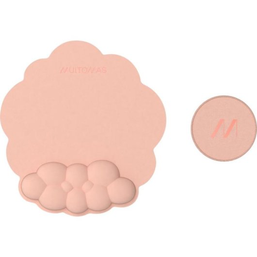Tappetino Muitomas MOUSEPADPF Peach Supporto Polso Set 2 Pezzi