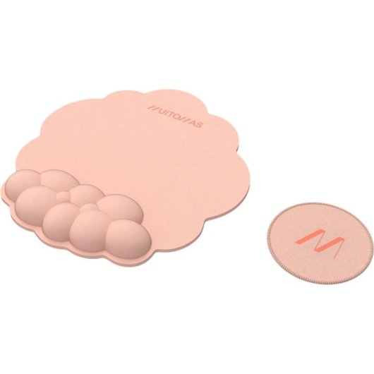 Tappetino Muitomas MOUSEPADPF Peach Supporto Polso Set 2 Pezzi