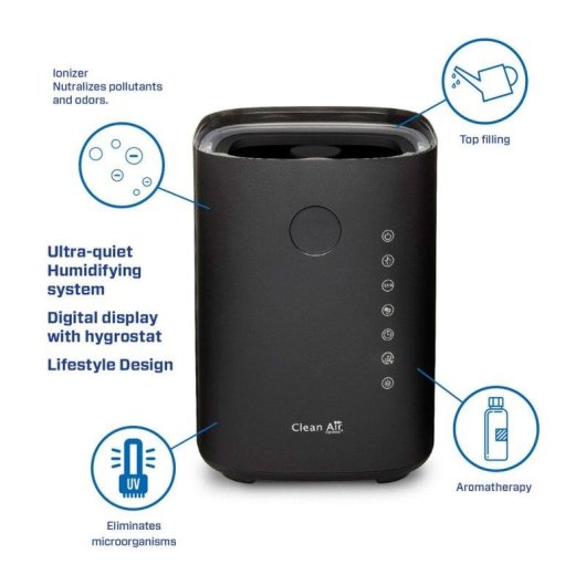 Luftbefeuchter Clean Air Optima CA-605B Ionisator UV-C Aromatherapie App