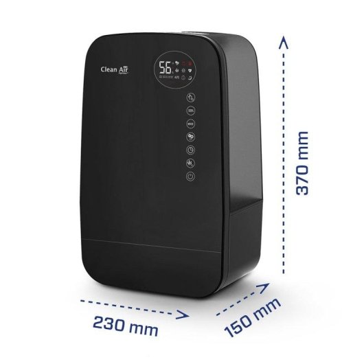 Luftbefeuchter Clean Air Optima CA-607B Smart Ionisator Kalt Warm Dampf 65m²