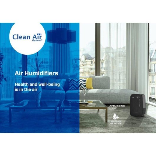 Luftbefeuchter Clean Air Optima CA-607B Smart Ionisator Kalt Warm Dampf 65m²