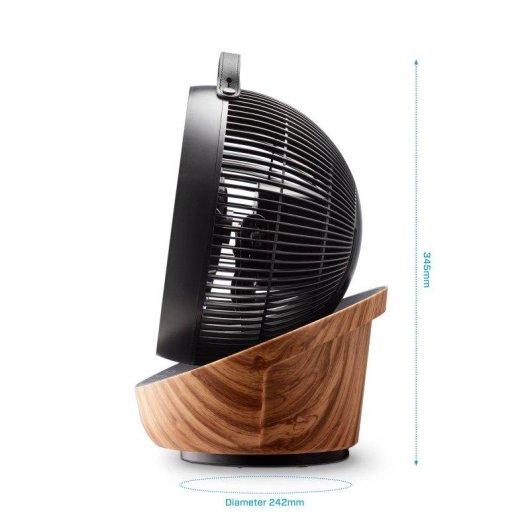 Ventilatore Clean Air Optima CA-403 Smart Oscillazione 3D Controllo App Legno