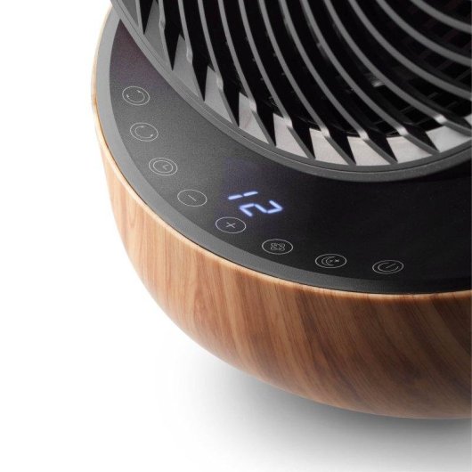Ventilatore Clean Air Optima CA-403 Smart Oscillazione 3D Controllo App Legno