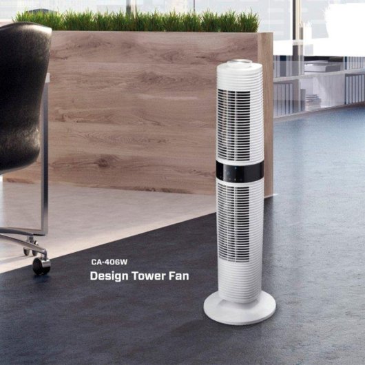 Ventilatore torre Clean Air Optima CA-406W bianco oscillazione 90° 360°