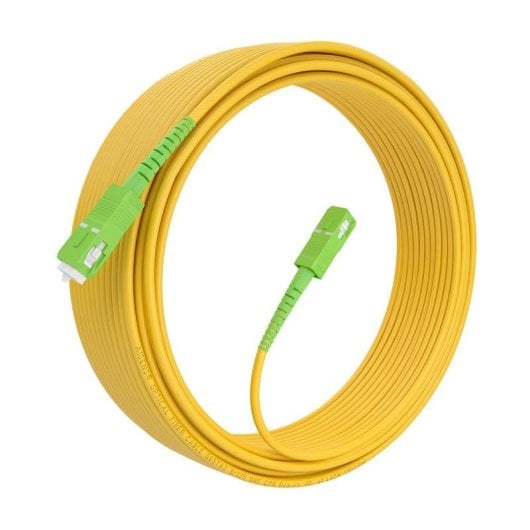 Cabo Aisens A152-0984 Fibra Óptica Monomodo SC/APC 10m Amarelo LSZH