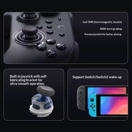 Mando GuliKit TT Max Retro Gris Inalámbrico Joysticks TMR RGB