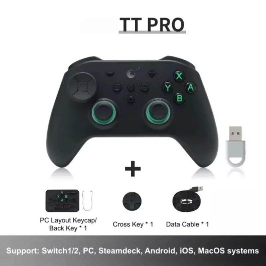 Controller GuliKit TT PRO Nero Wireless Joystick TMR RGB Switch PC