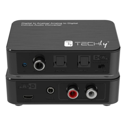 Convertisseur Audio Techly IDATA SPDIF-10 1W RMS Coaxial Optique Bidirectionnel