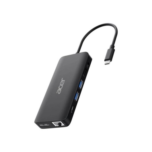Dock Acer 12 em 1 USB-C HDMI DP RJ45 Preto 100W