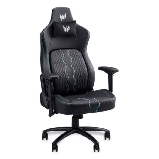 Chaise Acer Predator Rift Pro ergonomique 4D noire et bleue 170 kg