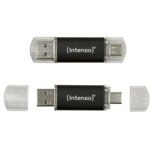 Clé USB Intenso Twist Line 128GB USB 3.2 Gen 1 Type-A Type-C Anthracite
