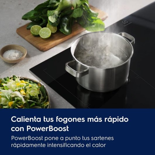 Placa Electrolux EIT61336 Indução 3 Zonas PowerBoost Hob2Hood 60 cm