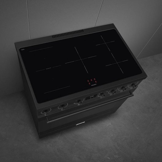 Cocina Smeg Concert C9IMN2 inducción 5 zonas horno 115L negra
