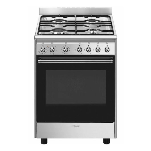Cucina Smeg Concert CX60GMX Inox 4 Fuochi Forno Elettrico 70L