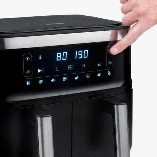 Friggitrice ad Aria Severin FR 2463 8L 2600W Doppio Cestello Display LED