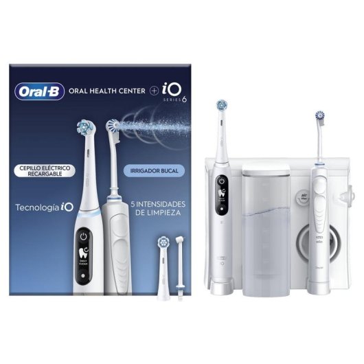 Spazzolino Oscillante Rotativo Oral-B iO6 OxyJet 5 Modalità 2 Testine Sensore Pressione Bluetooth Timer