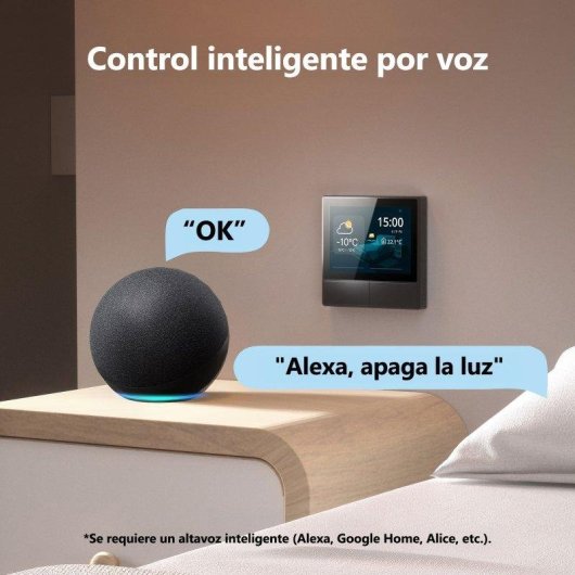 Interruptor Inteligente Sonoff NSPanel WiFi Termostato Integrado Alexa Google Siri