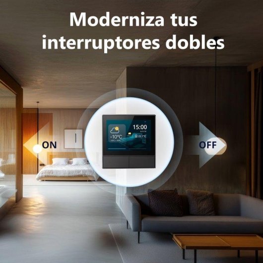 Interruptor Inteligente Sonoff NSPanel WiFi Termostato Integrado Alexa Google Siri