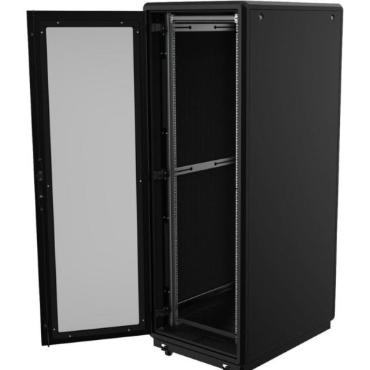 Armadio Rack Lanview RDLAK26U758BL 26U 600x750 mm Porta Vetro Nero