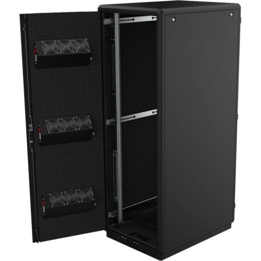 Armadio Rack Lanview RDLAK26U758BL 26U 600x750 mm Porta Vetro Nero