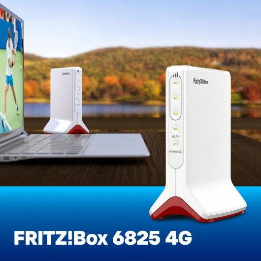 Router Fritz Box 6825 4G WiFi 6 600Mbps SIM NanoSIM Bianco