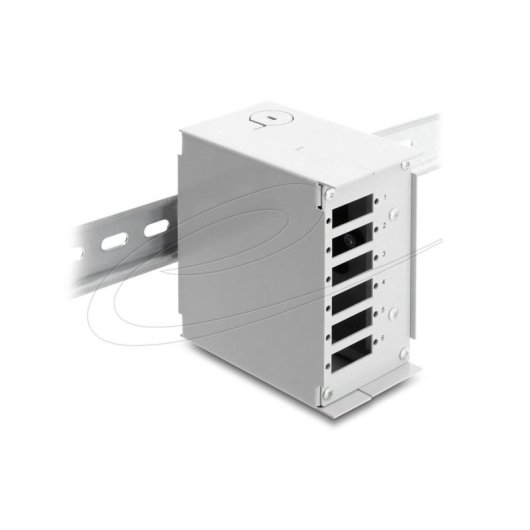 Adaptador de fibra ótica Delock 91065 SC/LC 6 conectores cinza metal