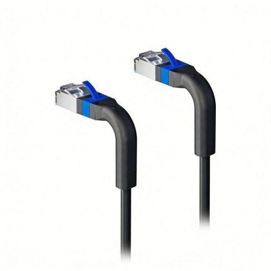 Cable Lanview LV-6AFTP-FLEX-ANG-03B-S Cat6A FTP Flexible 3m Azul