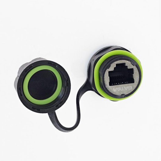 Cabo InLine 69927K Cat6a Fêmea Reto IP68 0,2 m Preto