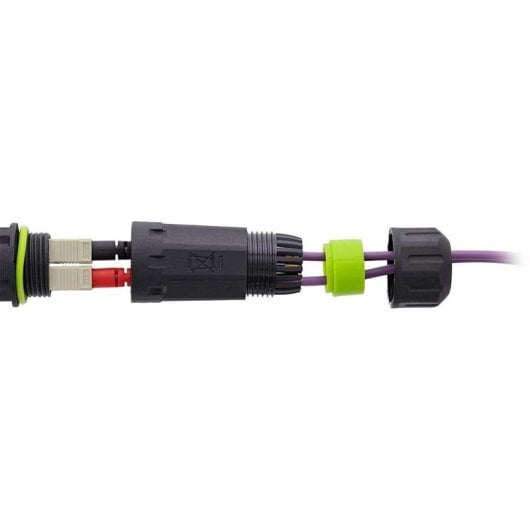 Conector InLine 69927G Preto Fêmea Reto IP68 Poliamida Silicone