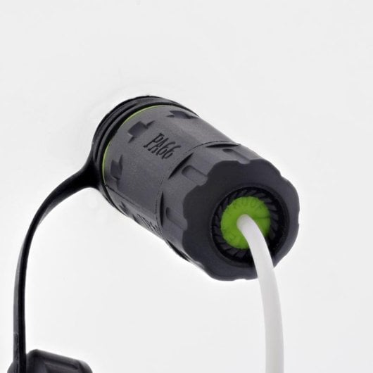 Conector InLine 69927E Negro Hembra Derecho IP68 Poliamida Silicona