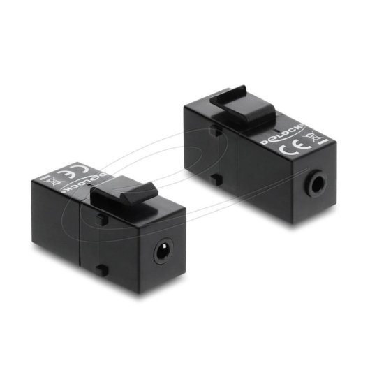 Adaptateur audio Delock 87233 3,5mm Femelle à Femelle Noir