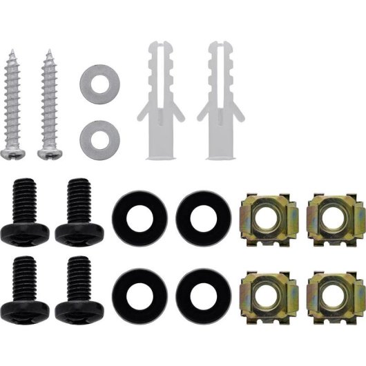 Estantería InLine 10101B Acero SPCC 1U Negro Montaje en Pared