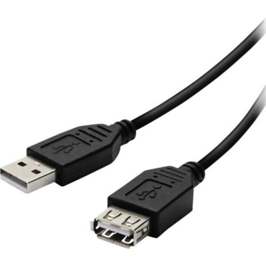 USB-Kabel Vivanco VVITUSB30MFK 3 m USB 2.0 A Stecker auf A Buchse schwarz