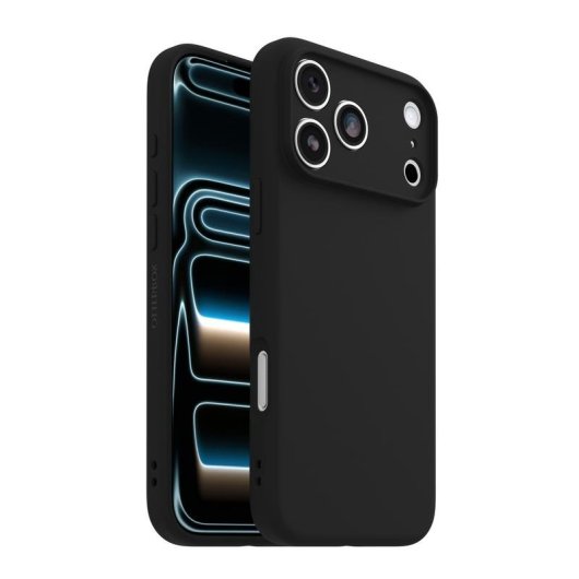 Coque pour mobile OtterBox Figura Series Cover Silicone Noire MagSafe pour iPhone 17 Pro Max