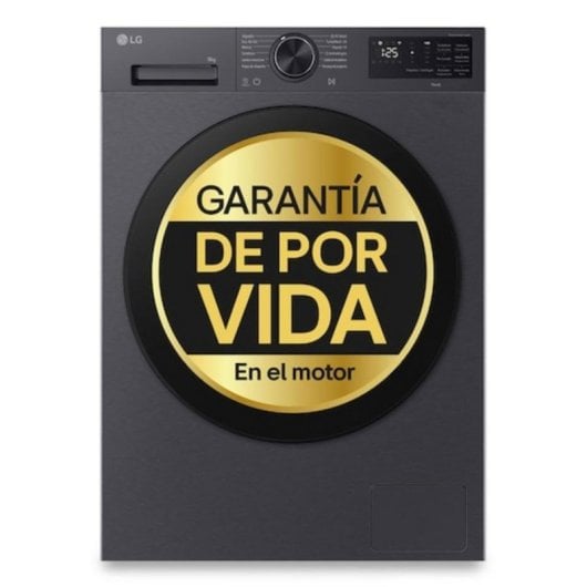 Lavadora LG F4X5009TBB Carga Frontal 9Kg 1350rpm A Grafito WiFi IA Steam