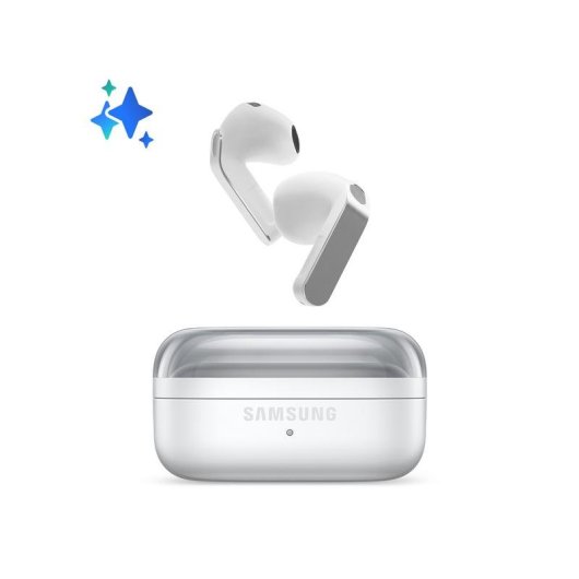 Auriculares Samsung Galaxy Buds 4 sem fios Bluetooth com Cancelamento Ativo de Ruído brancos
