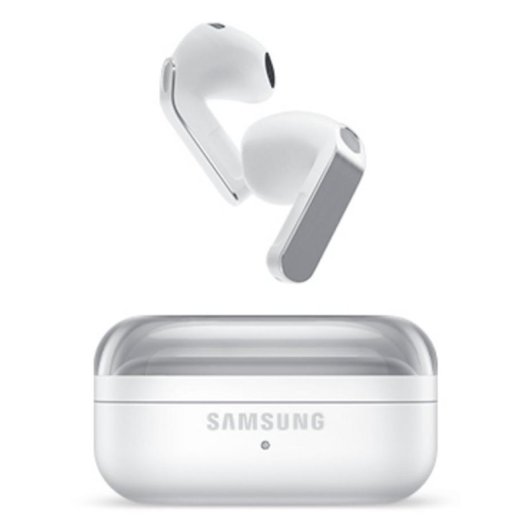 Auriculares inalámbricos Samsung Galaxy Buds4 Bluetooth con Cancelación Activa de Ruido blancos, resistencia IP54