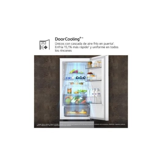 Frigorífico Combi LG GBBS312CSW No Frost 186cm 333L C Blanco WiFi IA