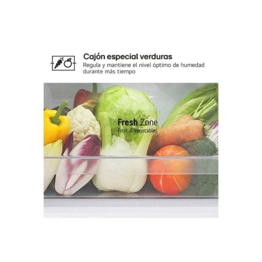 Frigorífico Dos Puertas LG GTBV20SWZJD No Frost 168cm 266L E Blanco